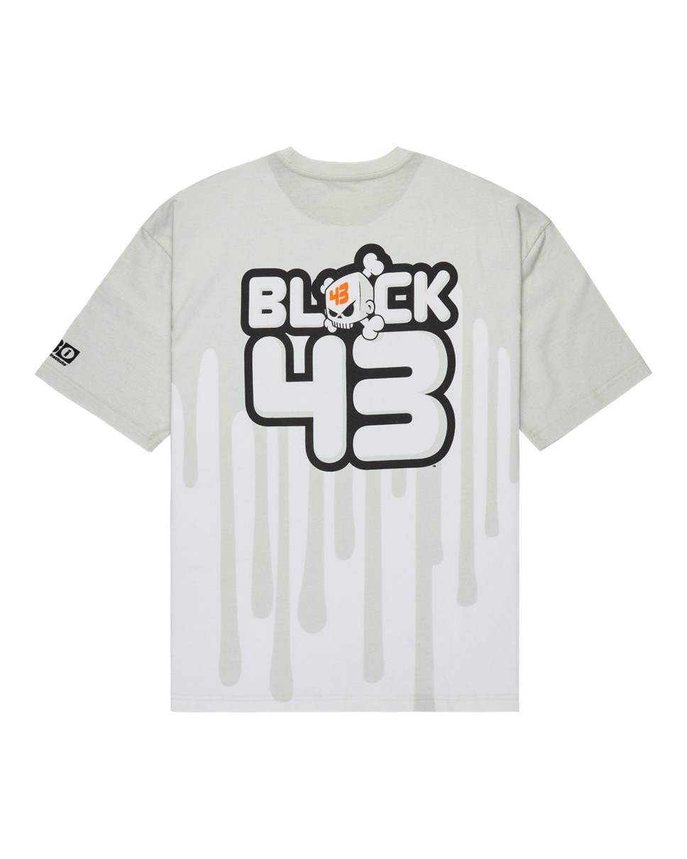 Mens Big Drip HSS T-Shirt-White