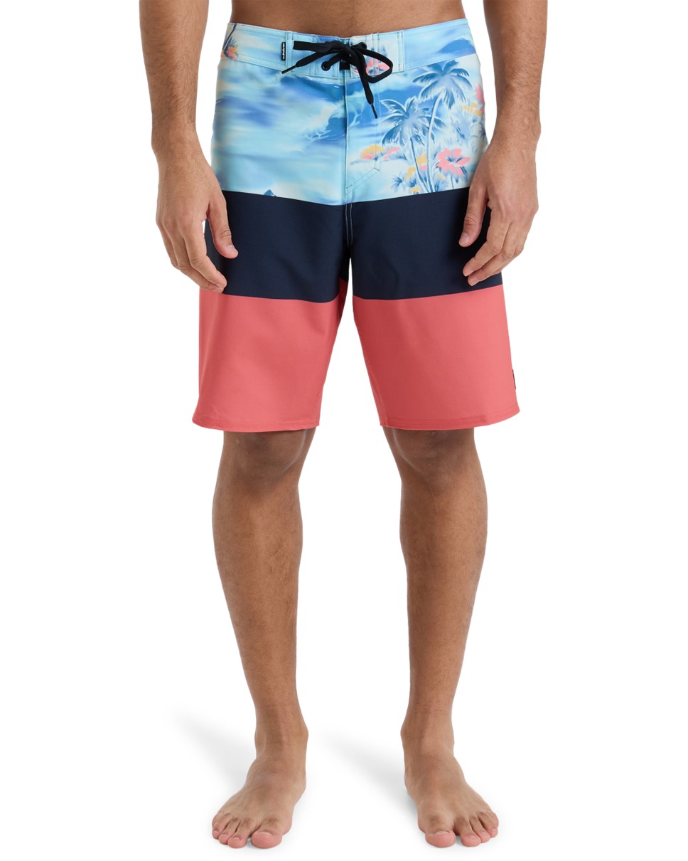 Mens Surfsilk Straight Leg 20"  Boardshorts-Blue(BKM9)