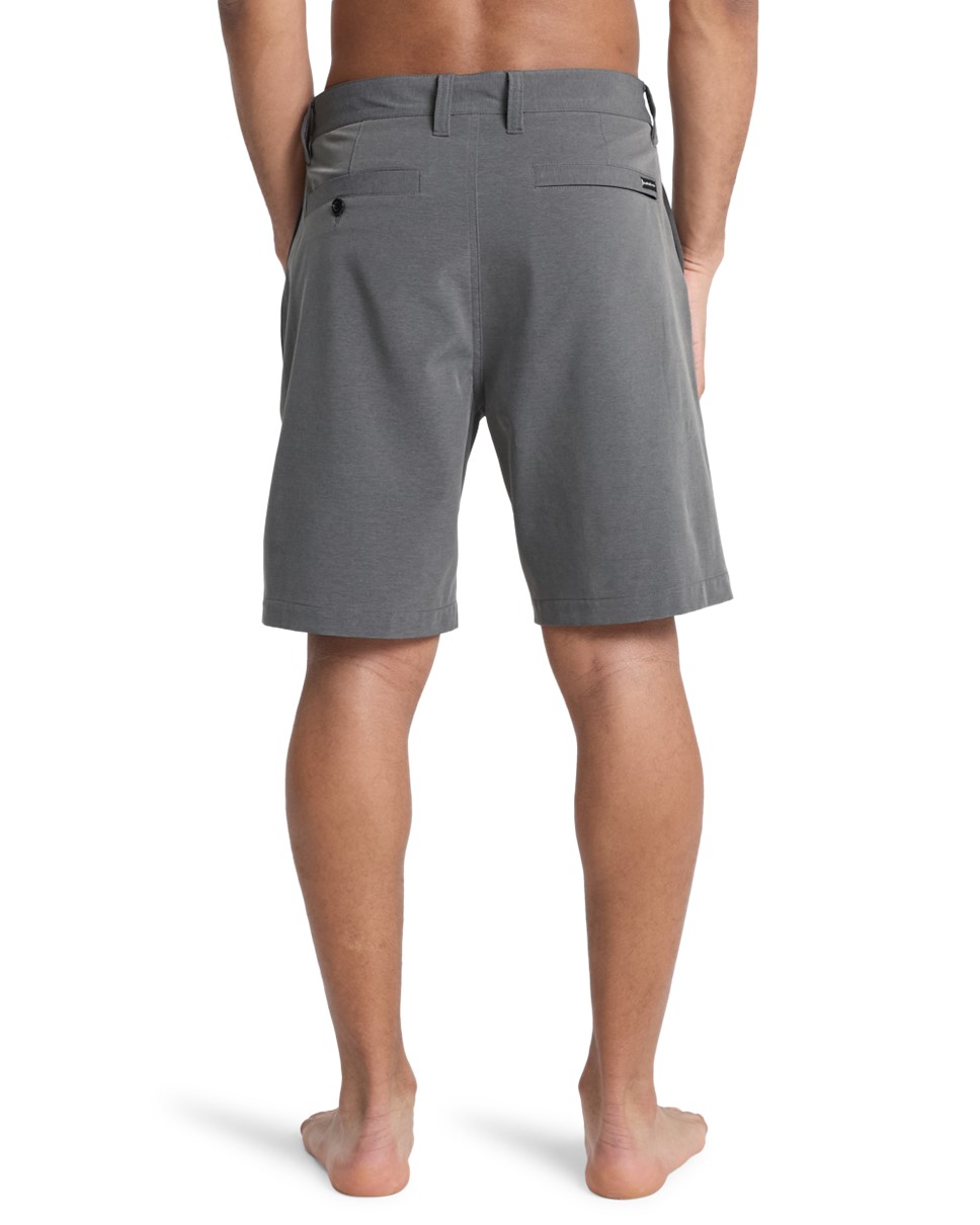 Mens Union Heather Amph 19" Amphibian Boardshorts-Black
