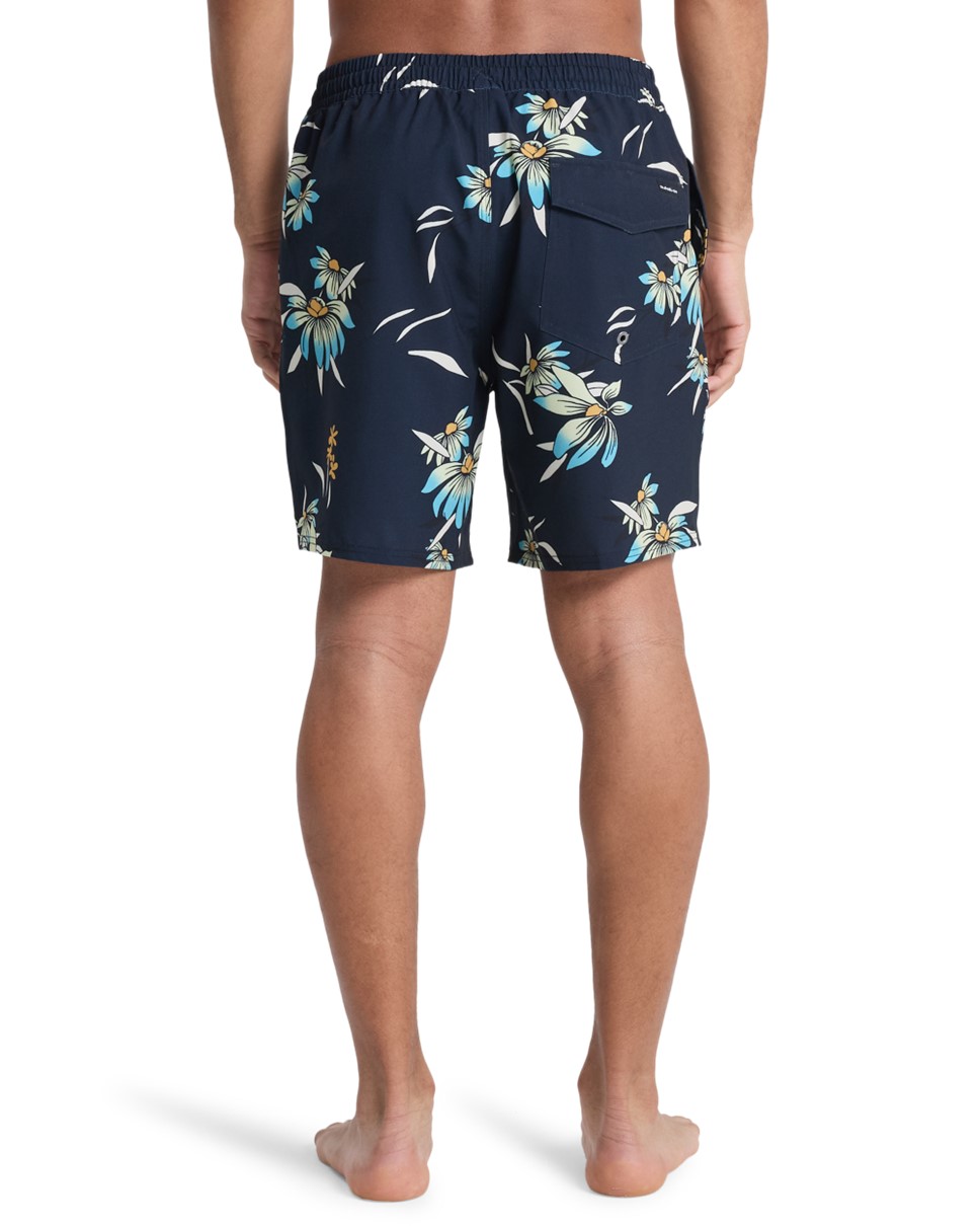 Mens Stretch Printed Volley 17" Swim Shorts (KTP6)