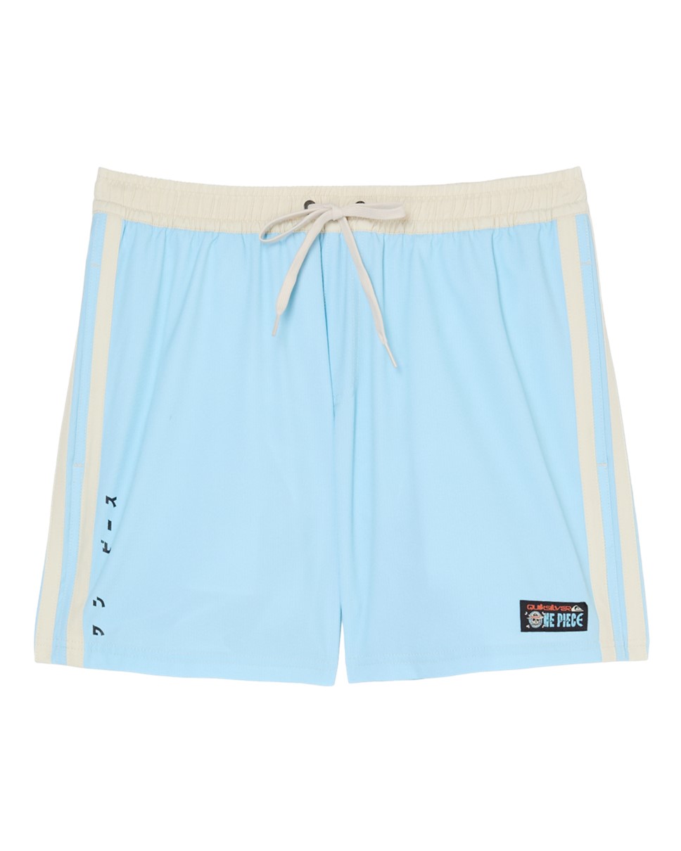 Mens OPQS Solid Volley 16" Swim Shorts-Blue