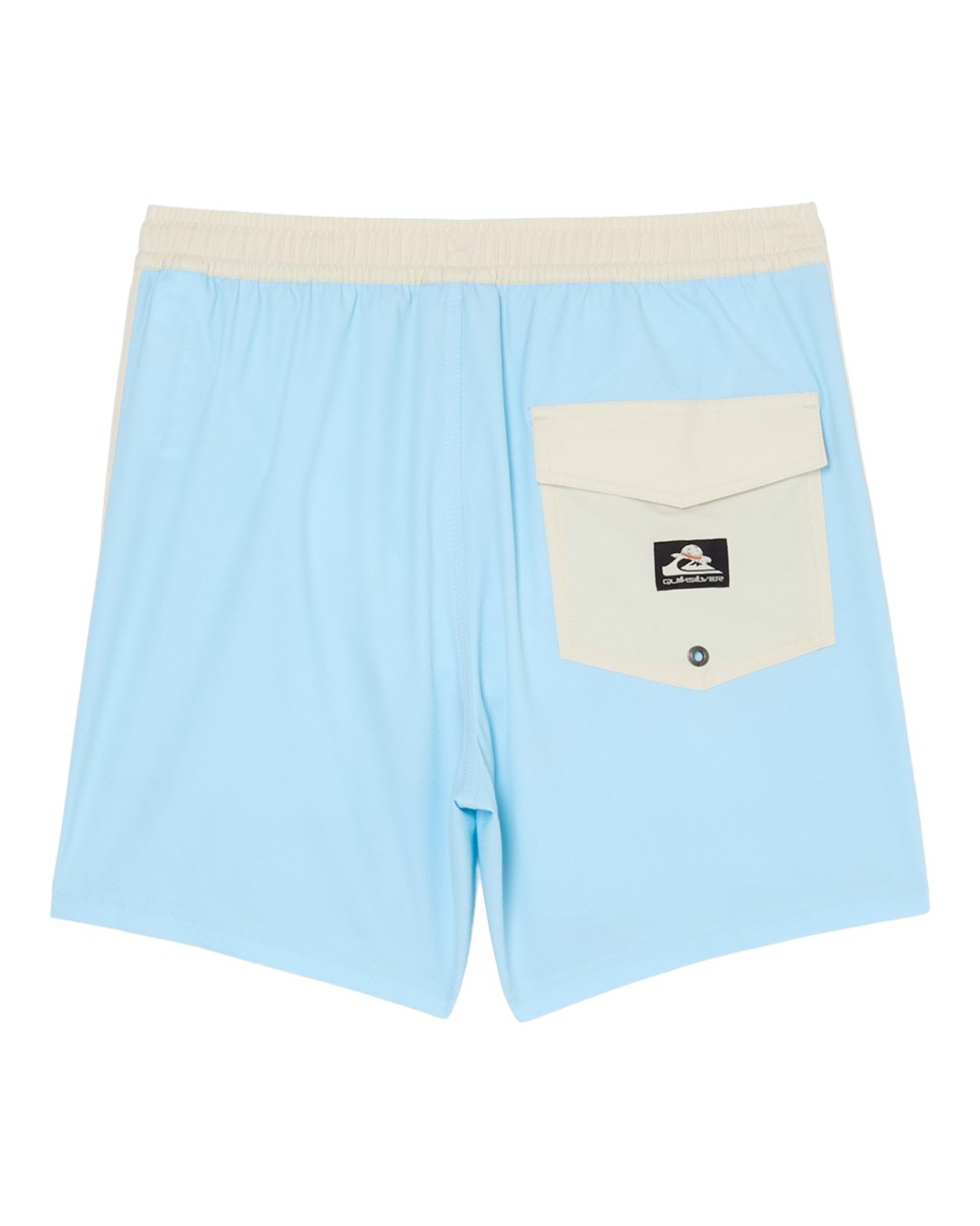 Mens OPQS Solid Volley 16" Swim Shorts-Blue