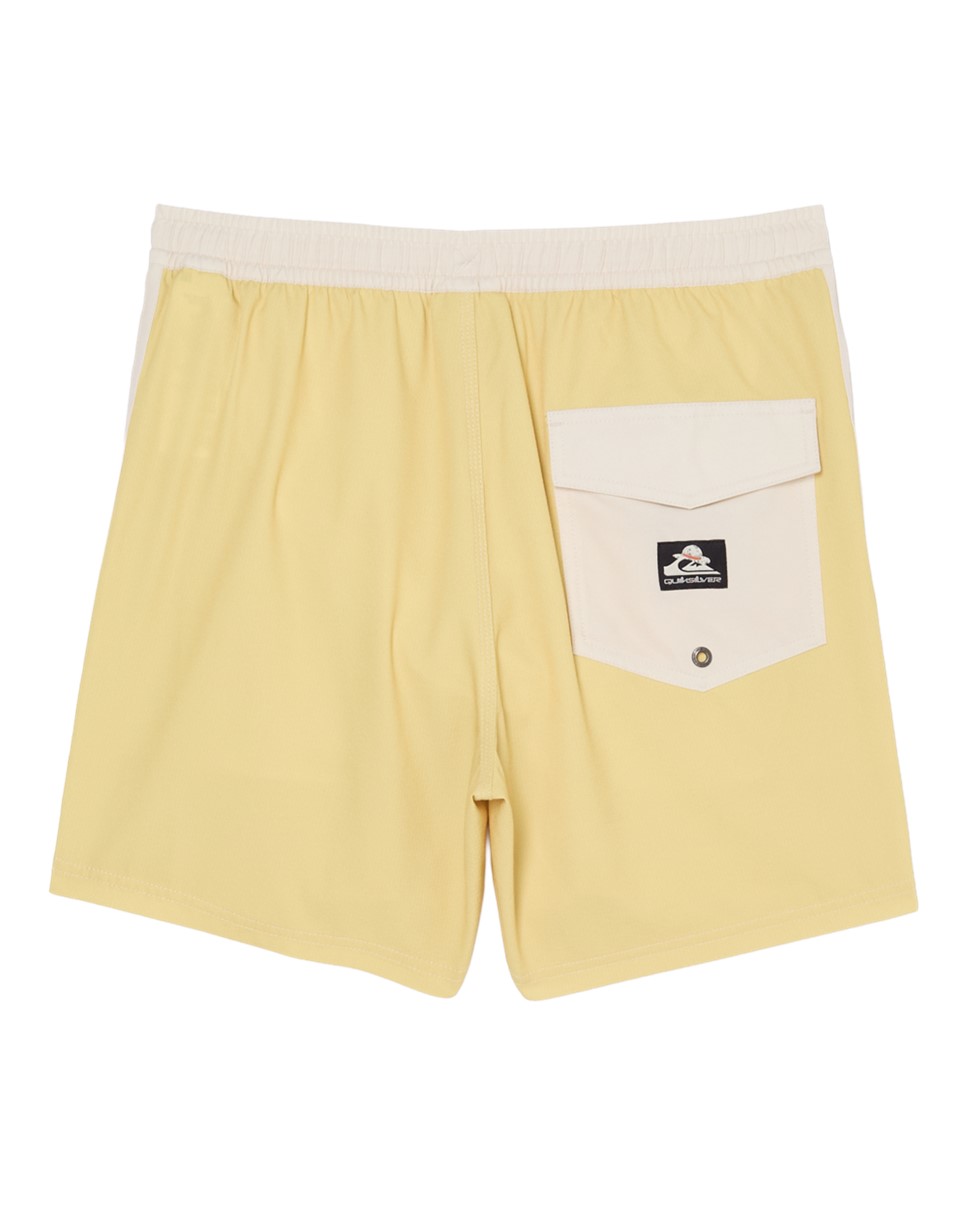 Mens OPQS Solid Volley 16" Swim Shorts-Yellow