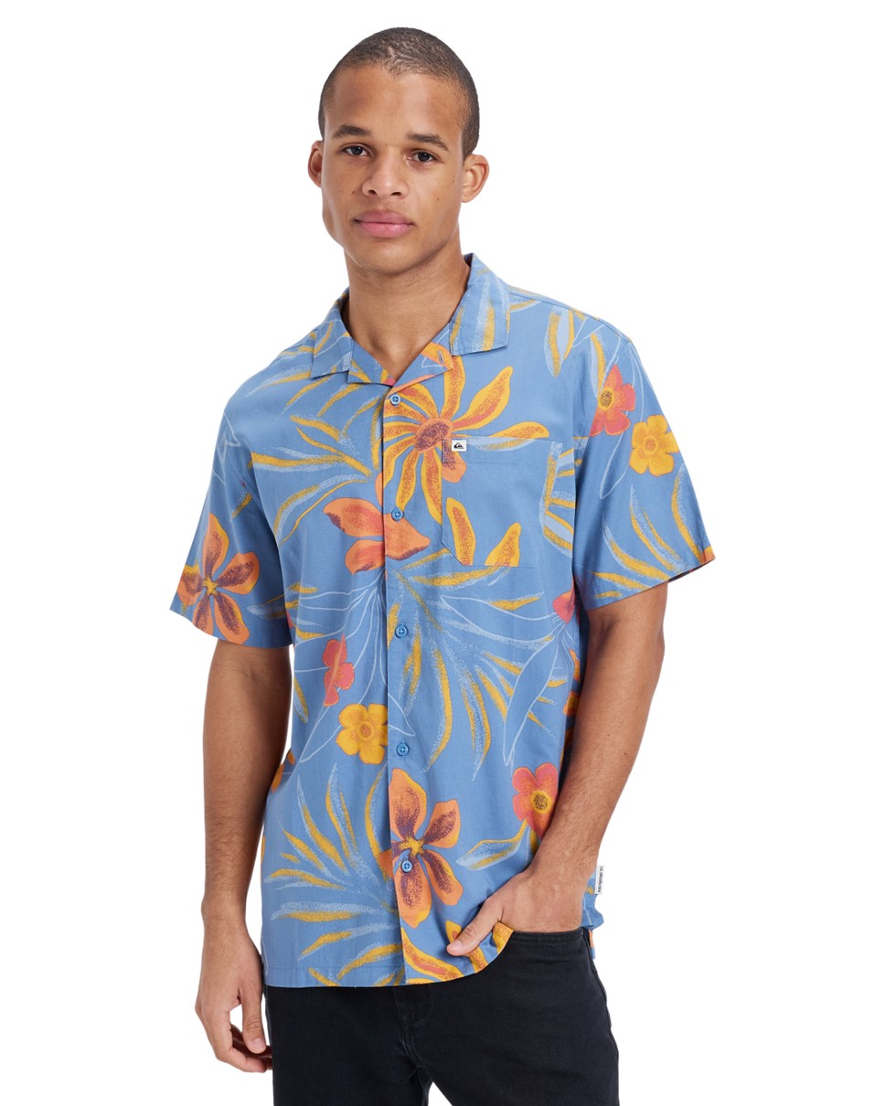Mens Beach Club Casual  Short Sleeve Shirt (BLQ7)