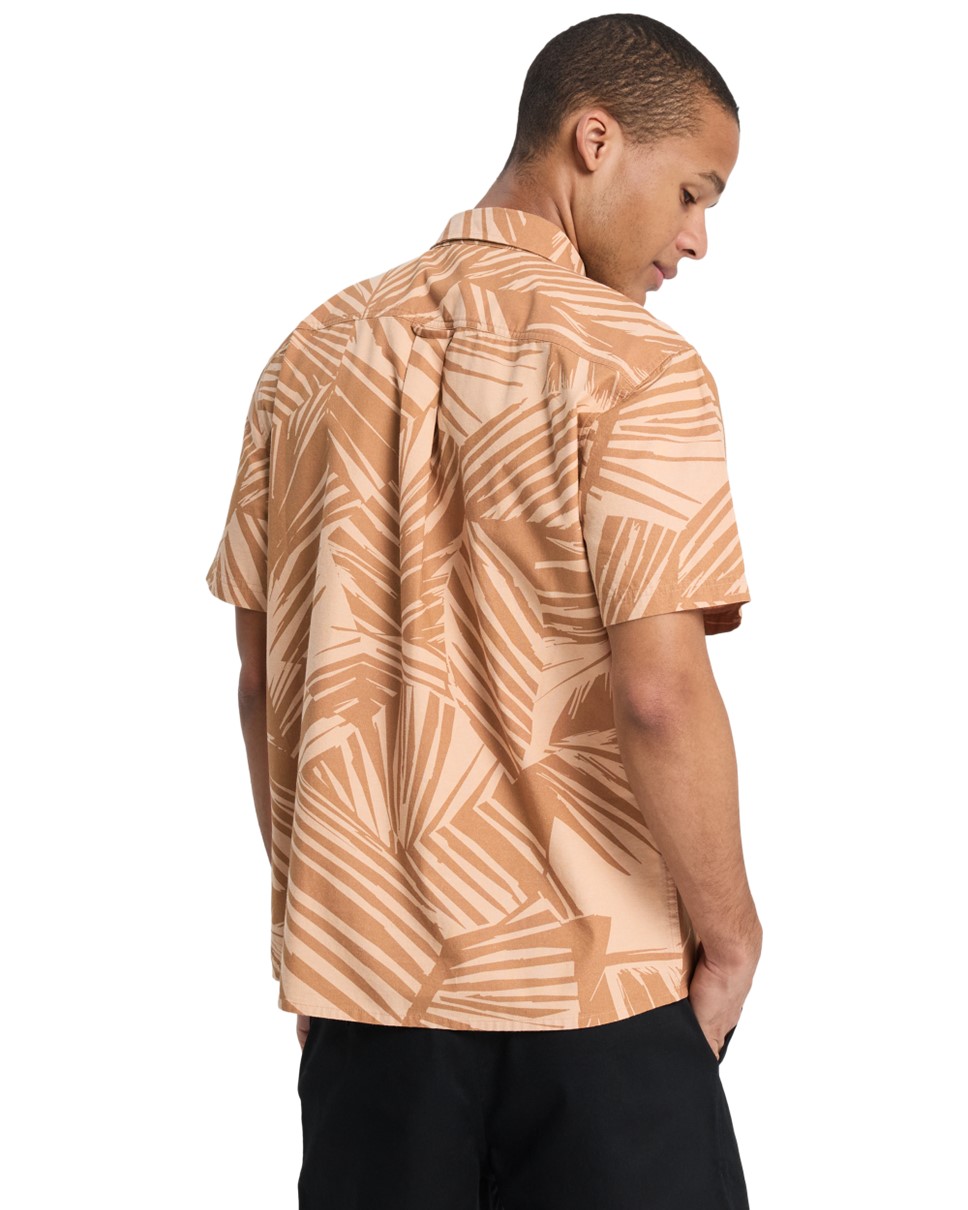 Mens Forkhill Short Sleeve Shirt-Brown