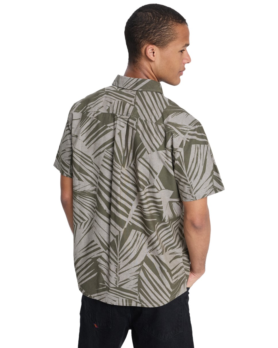 Mens Forkhill Short Sleeve Shirt-Green
