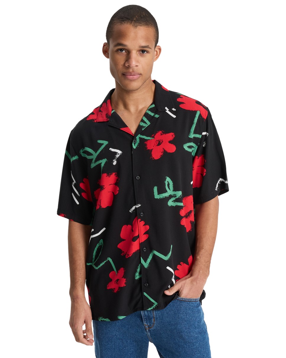 Mens Safe Paradise Short Sleeve Shirt (KVJ6)