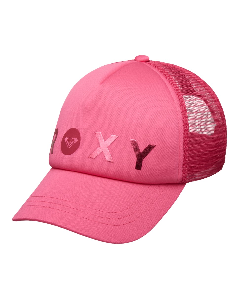 Girls 8-16 Roxy Girl Reggae Town Trucker Cap-Pink