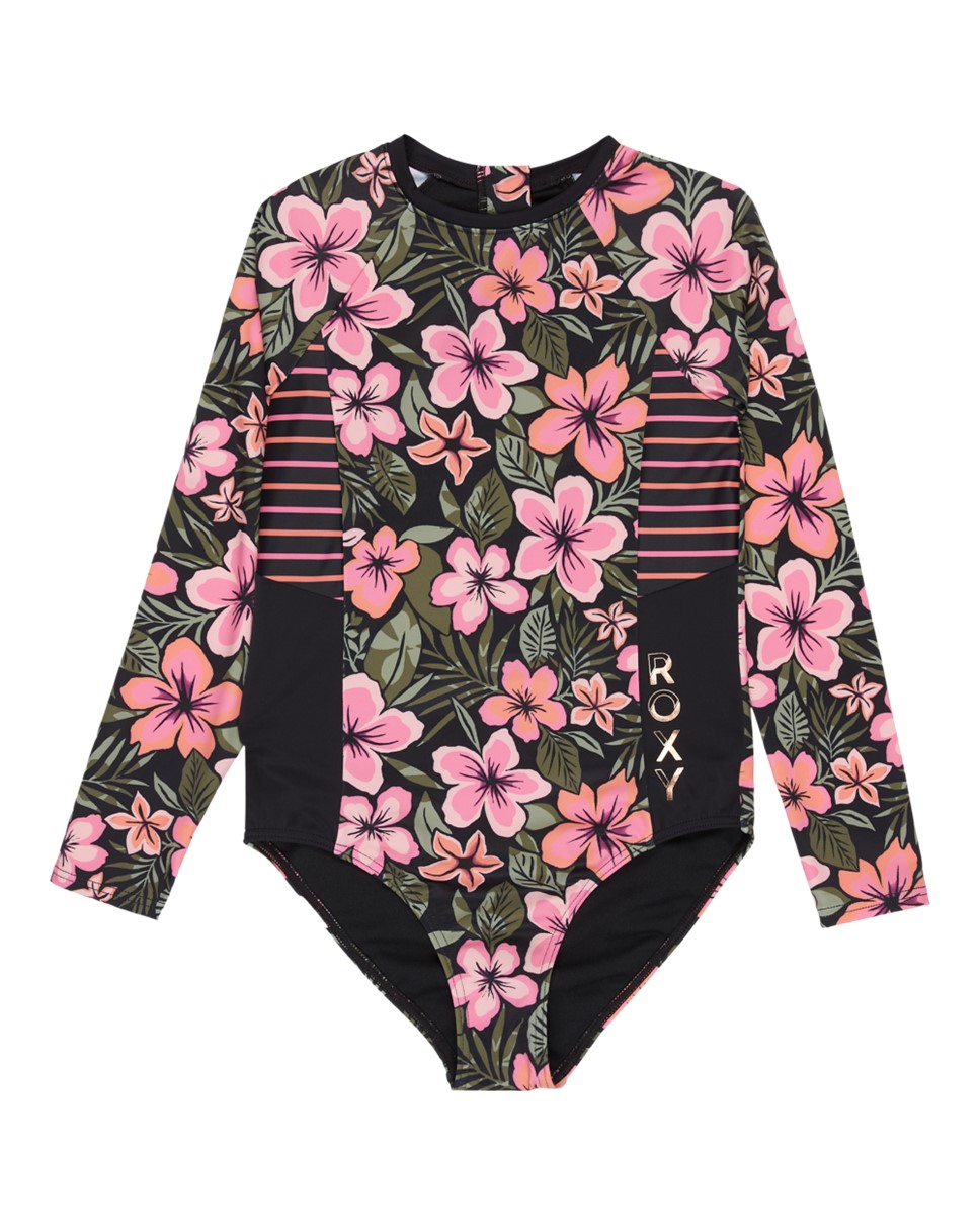 Girls 8-16 Active Floral Rg Onesie