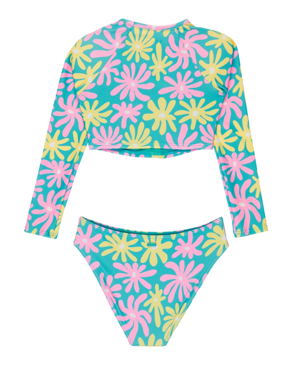Girls 8-16 Flower Lover Crop Lycra Set