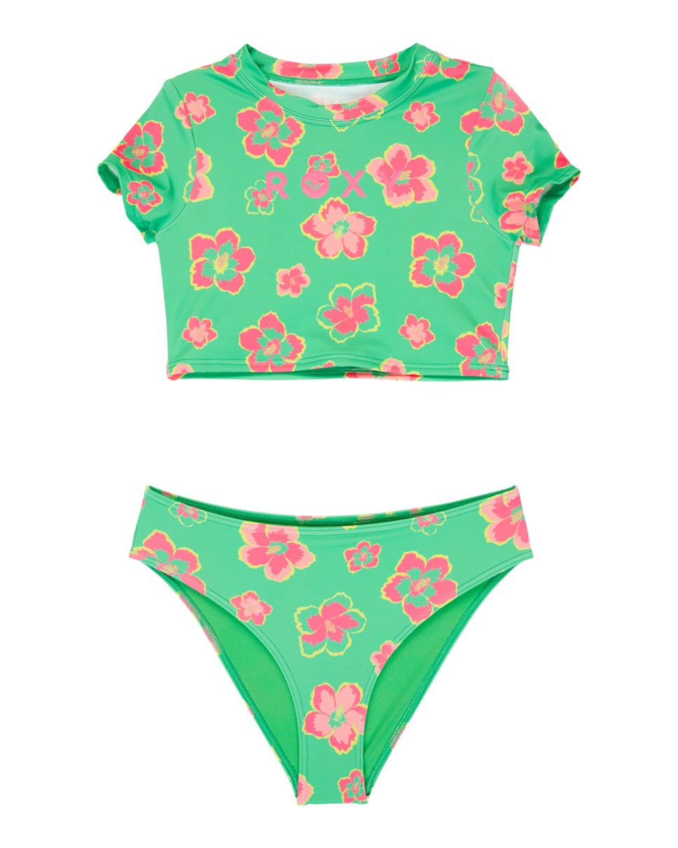 Girls 8-16 Roxy Girl Tropicool Crop Lycra Set