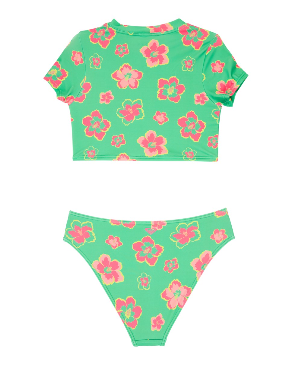 Girls 8-16 Roxy Girl Tropicool Crop Lycra Set