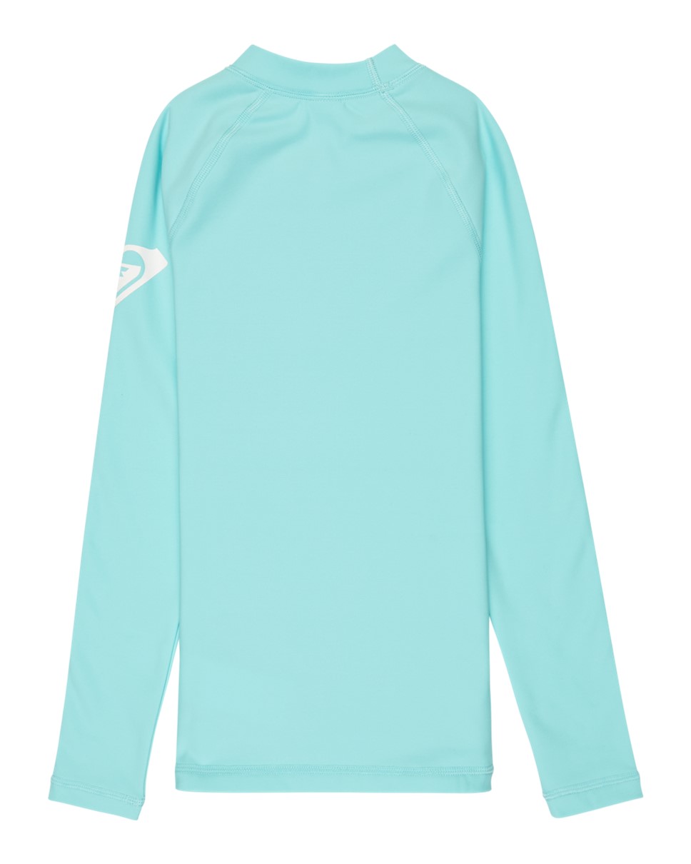 Girls 8-16 Girl Heater Long Sleeve Lycra Rash Vest-Blue