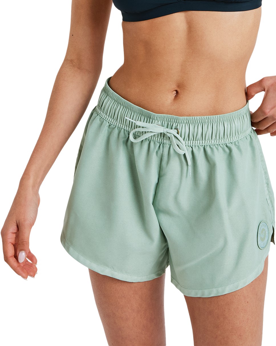 Womens No Bad Waves Boardshorts-Green