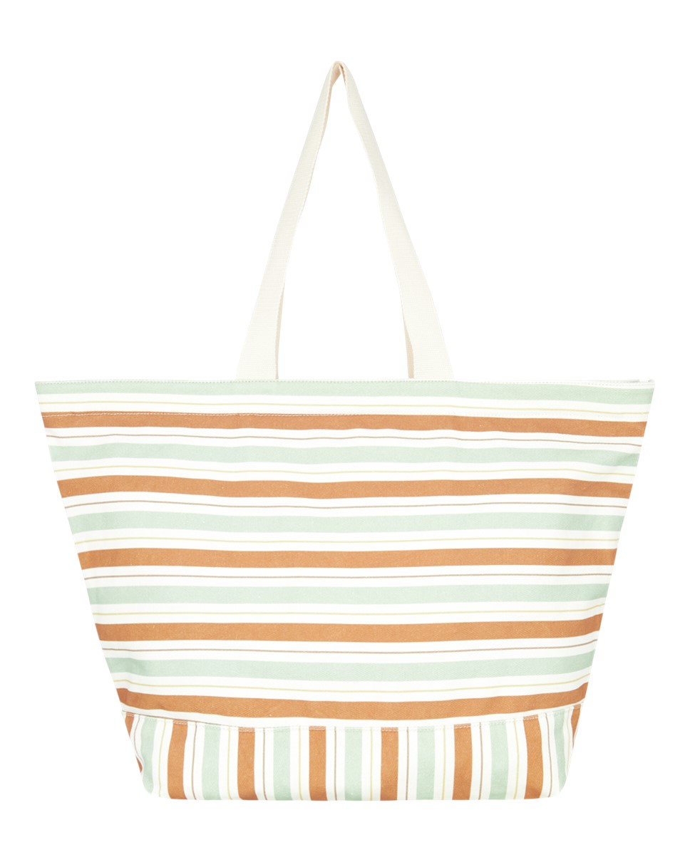 Womens Island Soul Stripy Beach Large Tote Bag