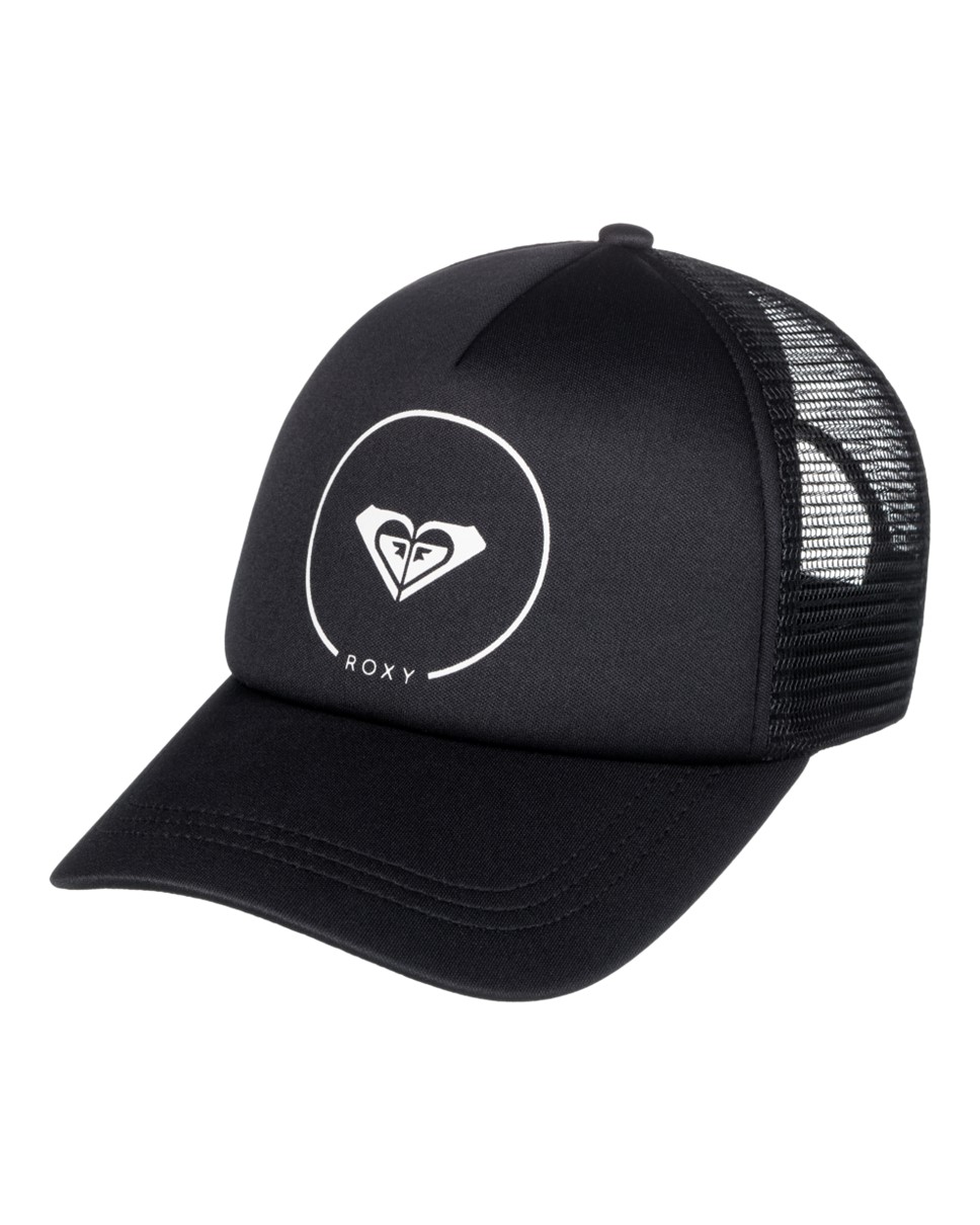 Womens Truckin Trucker Cap-Black