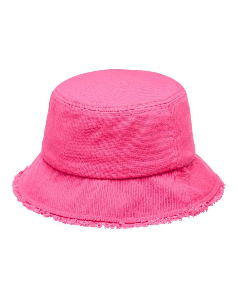 Womens Victim Of Love Bucket Hat-Pink