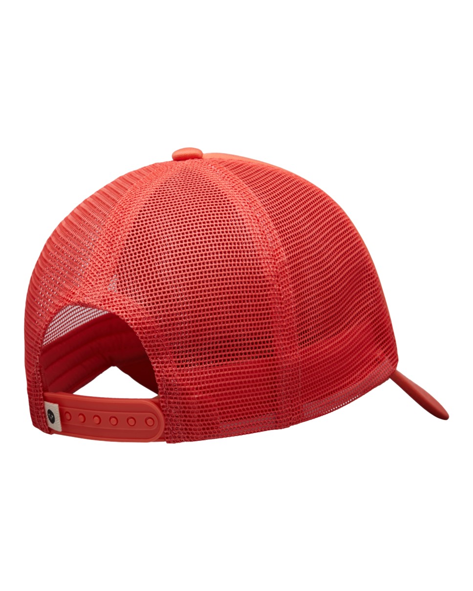 Womens Finishline 3 Colors Trucker Cap-Orange