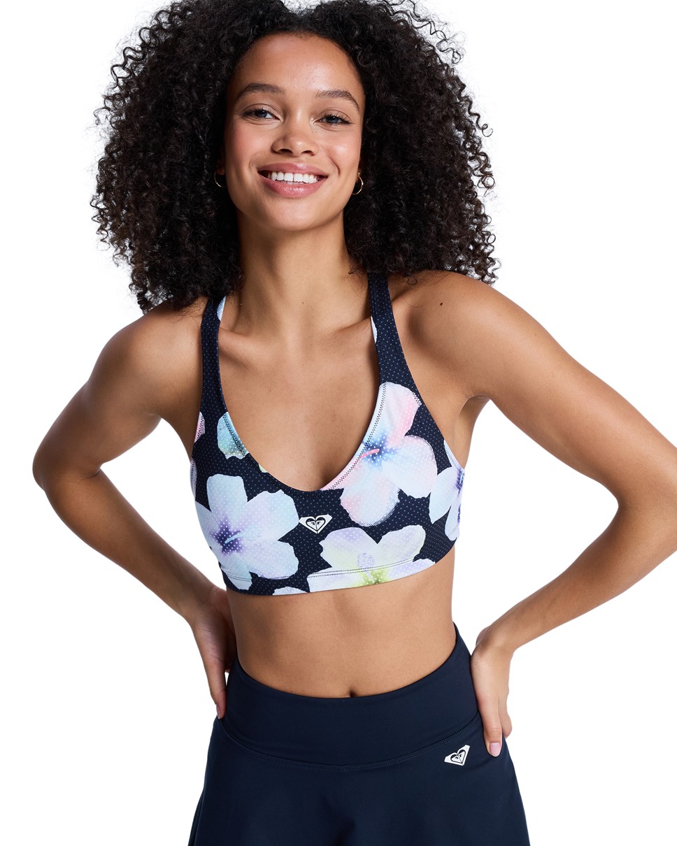 Womens Roxy Active Heart Into It Sports Bra (KVJ7)