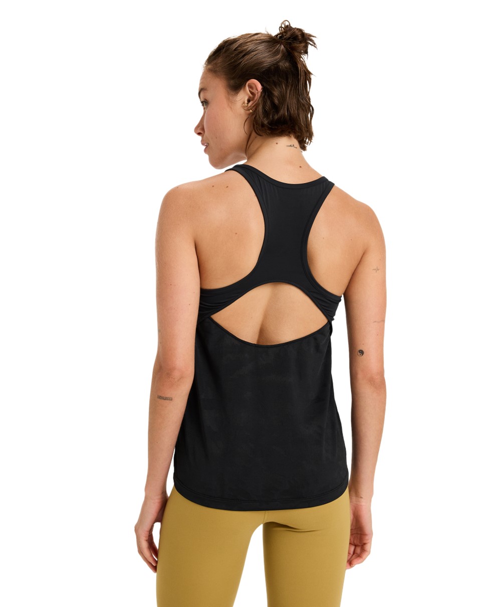 Womens Move Free Mesh Technical Tank-Black