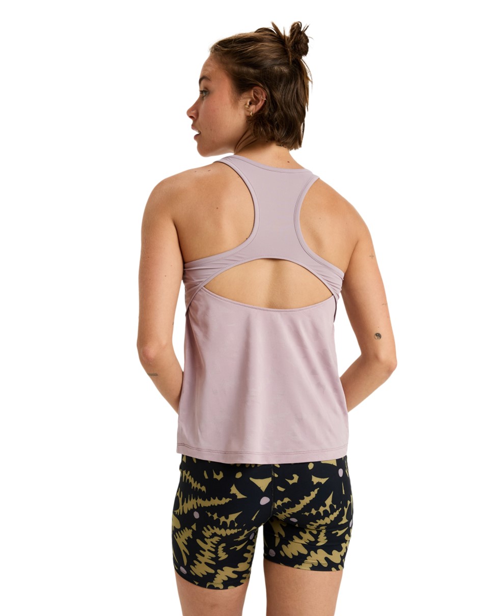Womens Move Free Mesh Technical Tank-Grey
