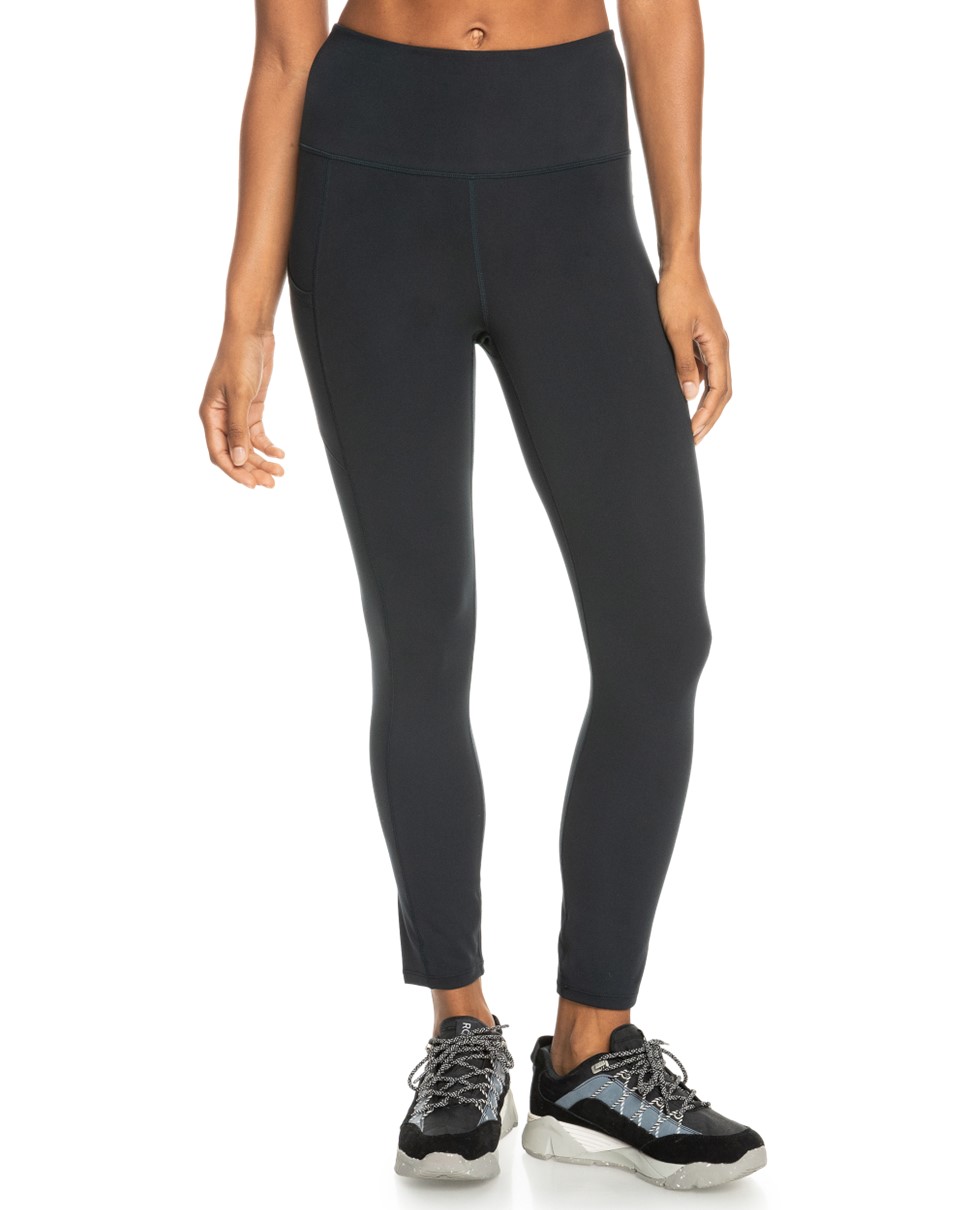 Womens Heart Into It Ankle Sport Leggings-Black
