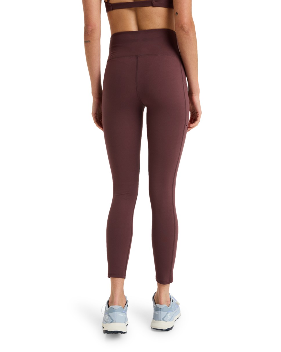 Womens Heart Into It Ankle Sport Leggings-Red