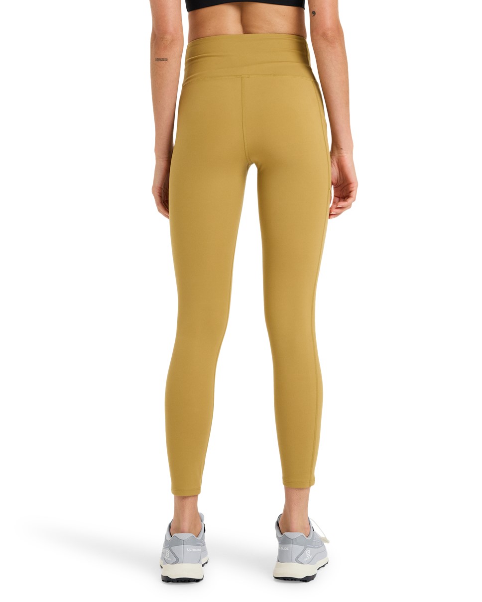 Womens Heart Into It Ankle Sport Leggings-Yellow