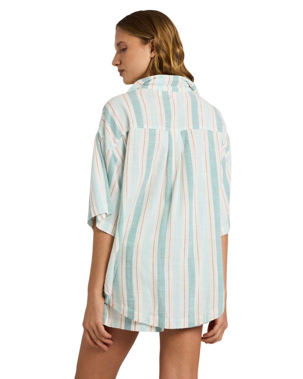 Womens Wave Of Paradise Bisous Shirt Stripe