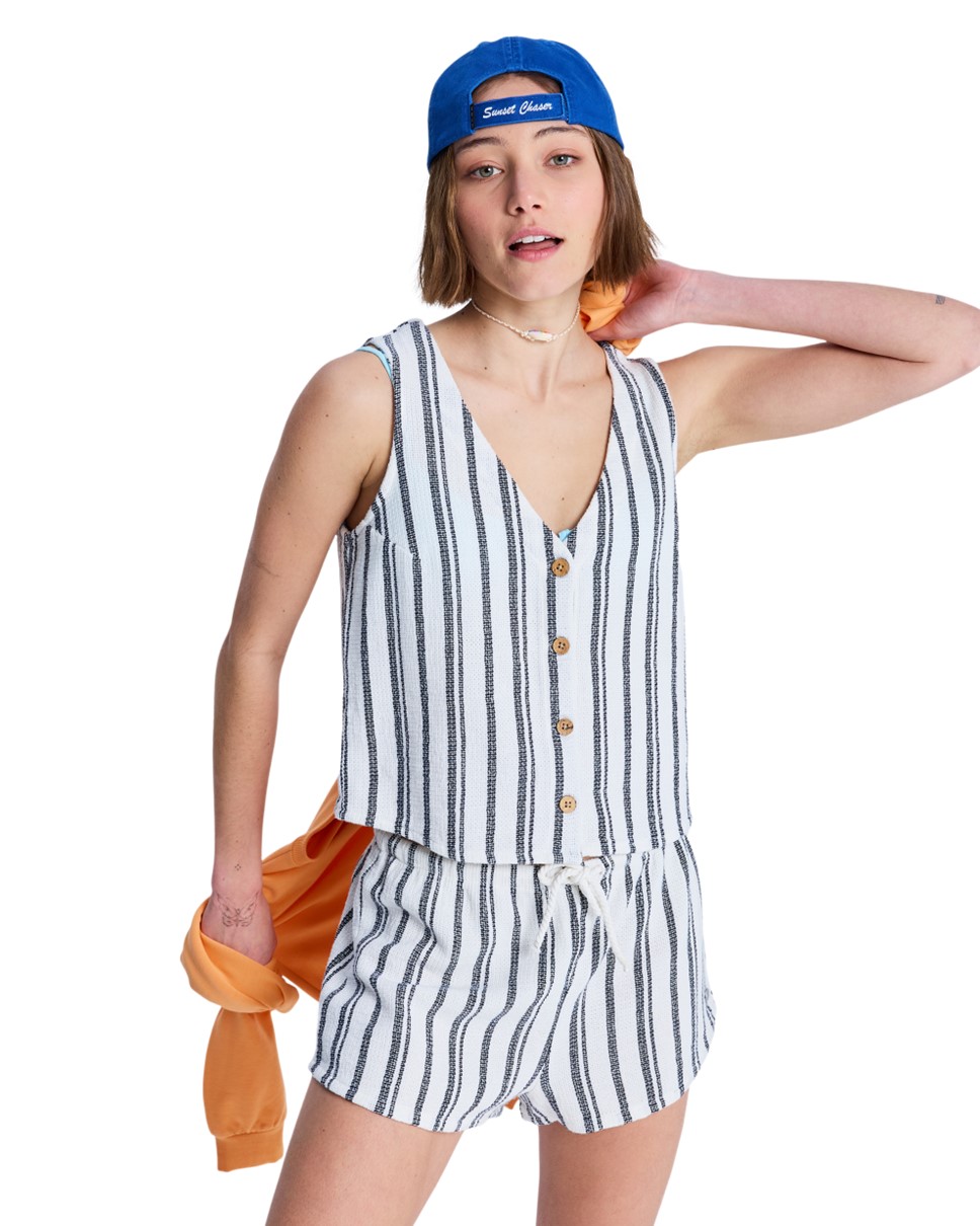 Womens Retro Aloha Sunbaked Spirit Knitted Vest