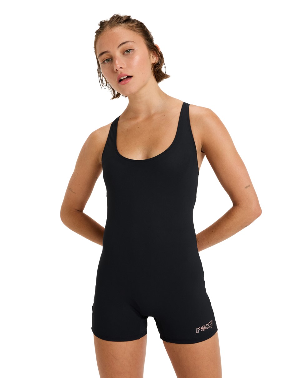 Womens Roxy Active  Boyleg One-Piece Swimsuit