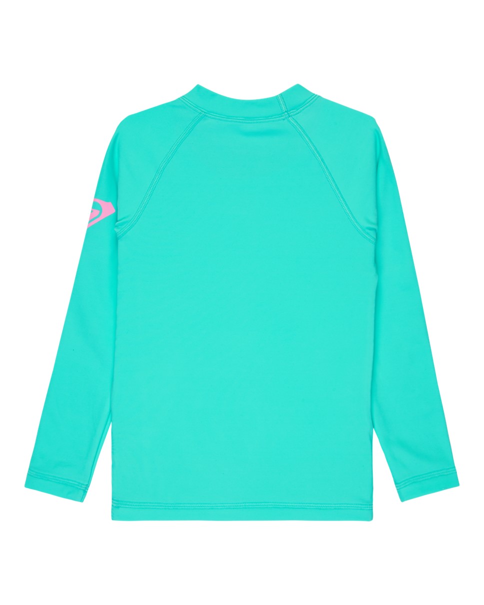 Girls 2-7 HeaterLong Sleeve Rash Vest-Blue