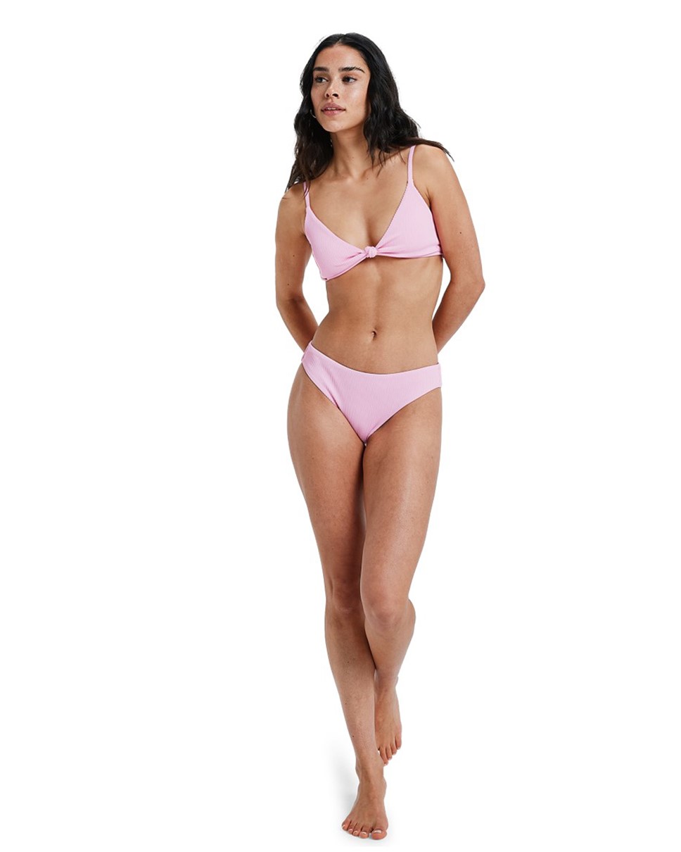 Womens Ocean Bloom Rib Roxy Love The  Surf Knot The Comber Bikini