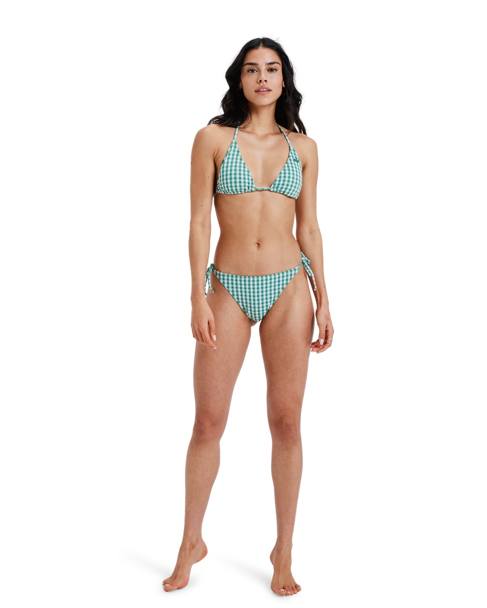 Womens Island Soul Kiawe Tiki Tri Cheeky Tie Sides Bikini