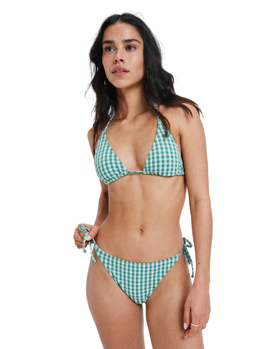 Womens Island Soul Kiawe Tiki Tri Cheeky Tie Sides Bikini