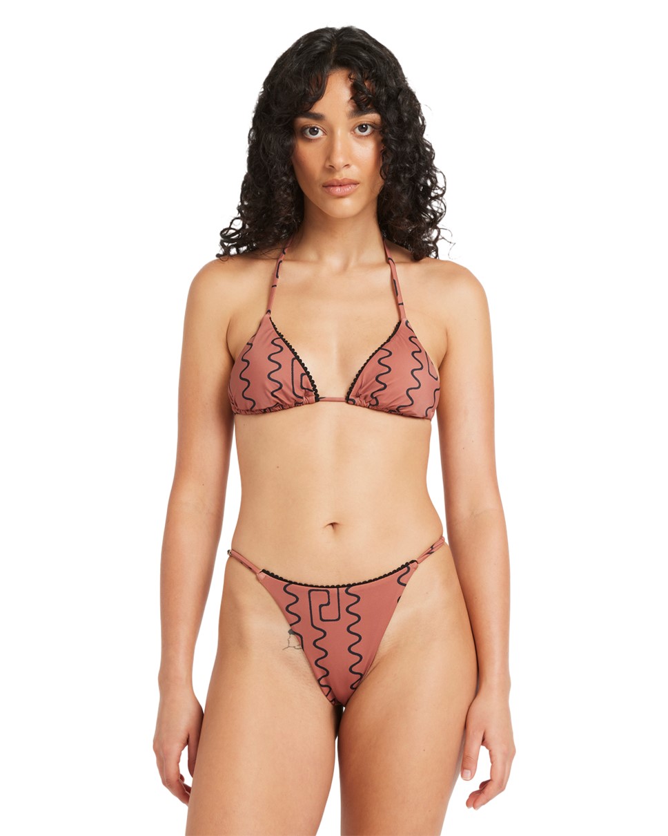 Womens Thought Pattern Triangle / Ultra Skimpy Bikini