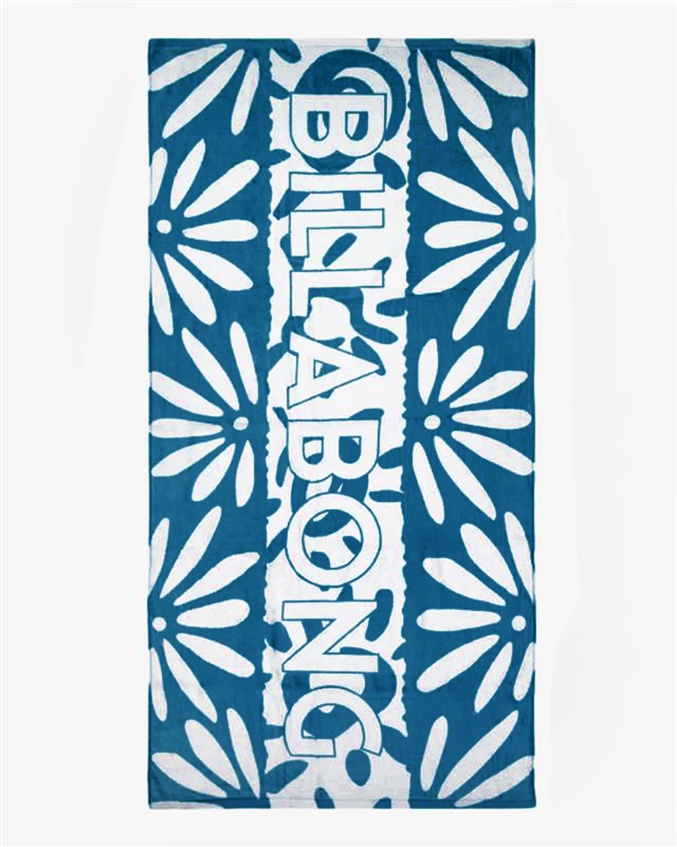 Womens Sunflower Towel-Blue