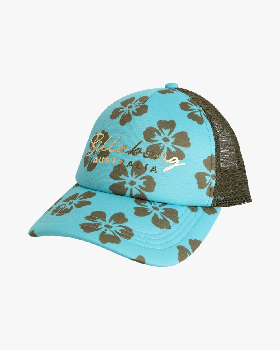 Womens Des Tropiques Last Summer Trucker Cap