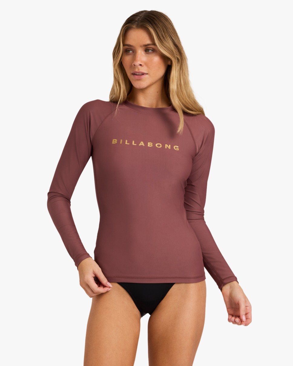Womens Pacific Foil Long Sleeve Rash Vest (ESP)