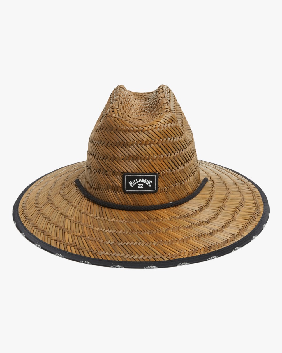 Mens Waves Straw Lifeguard Hat