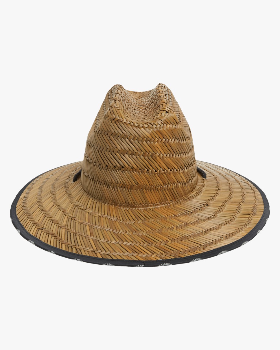 Mens Waves Straw Lifeguard Hat