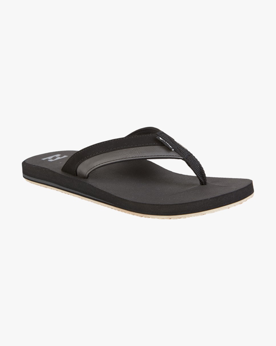 Mens All Day Impact Thongs-Black