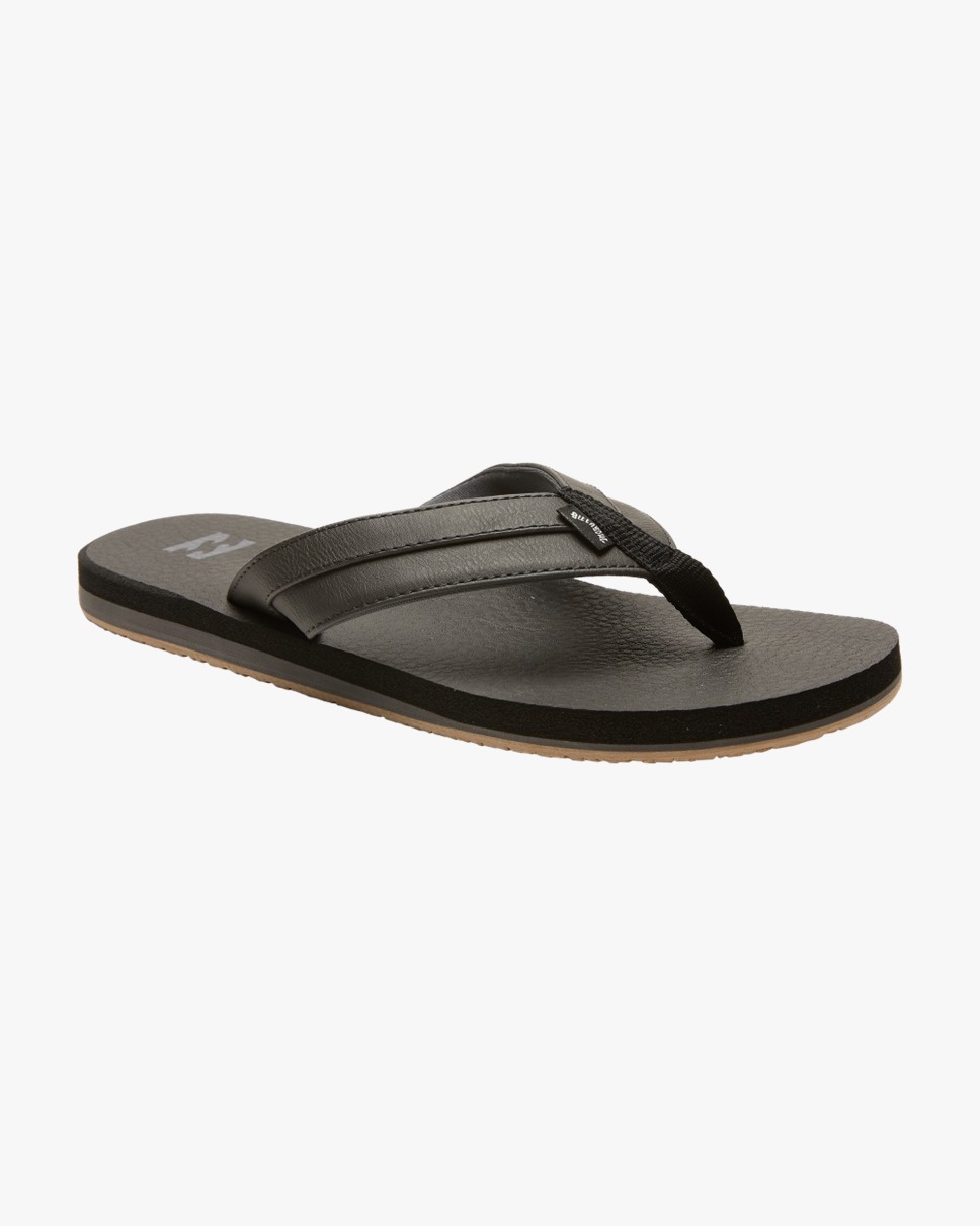 Mens All Day Impact Cush Thongs-Black