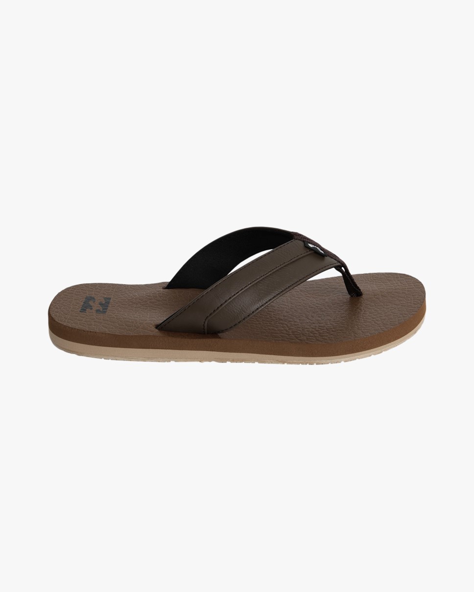 Mens All Day Impact Cush Thongs-Brown