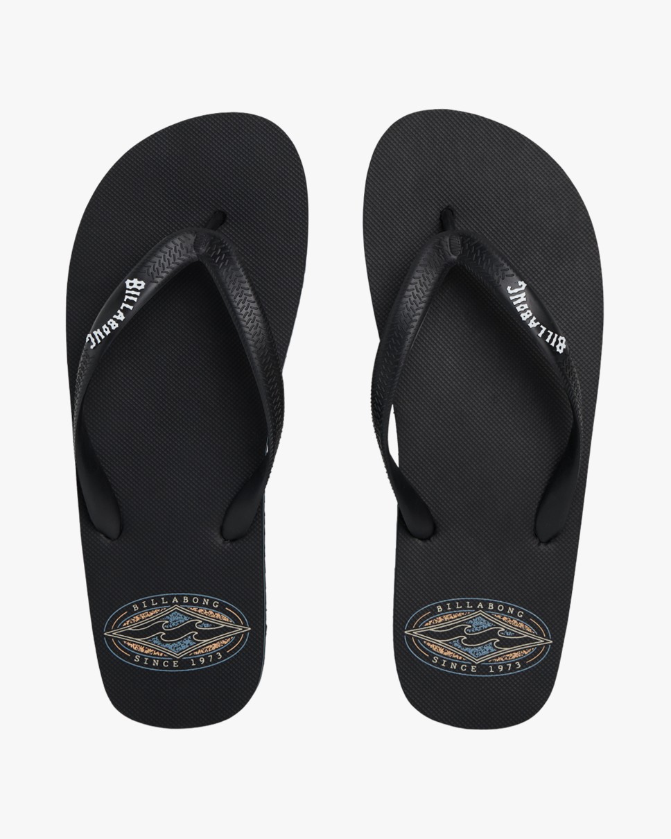 Mens Tides Thongs (BLK)