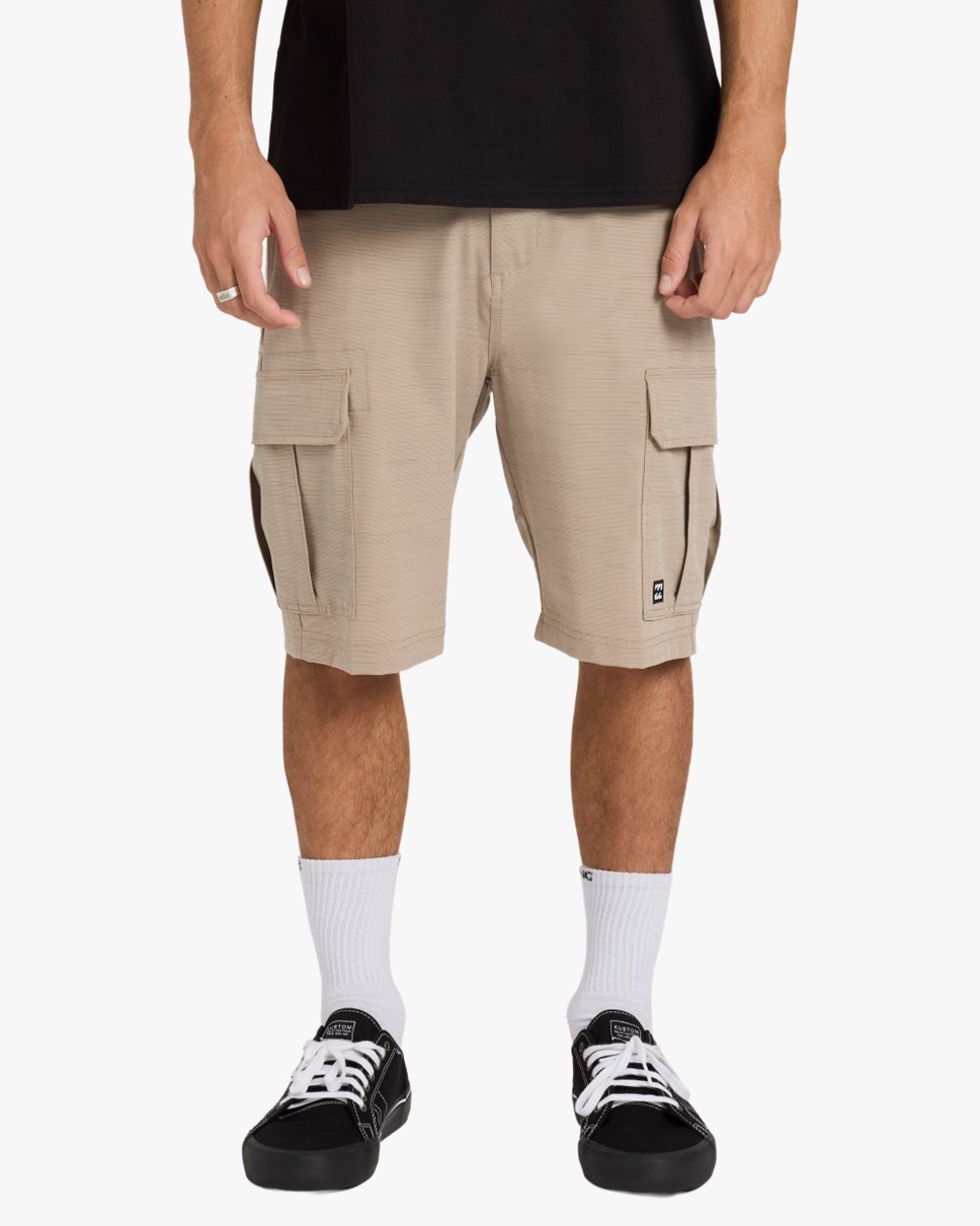 Mens Scheme X 21" Shorts-Beige