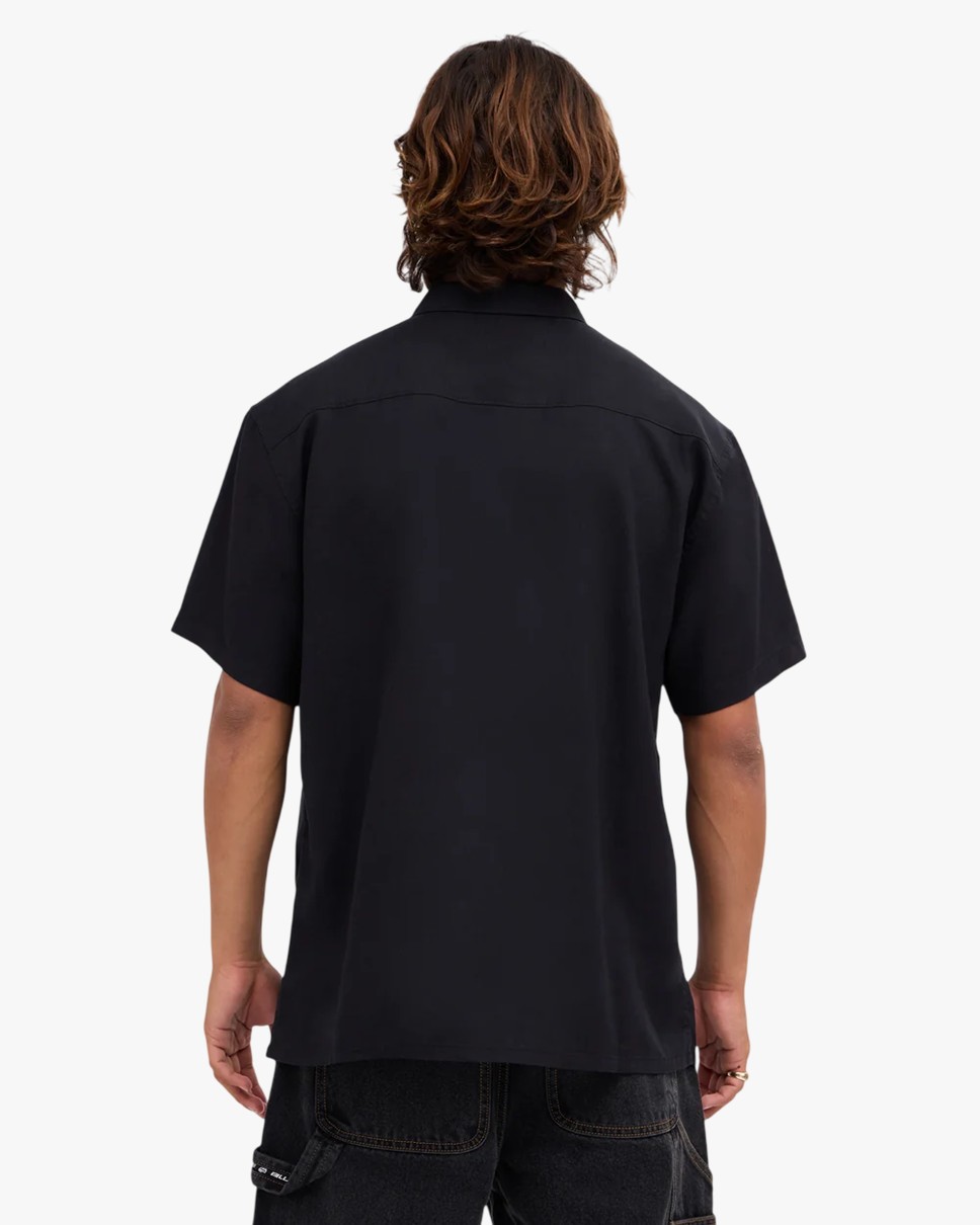 Mens Ricardo Short Sleeve Shirt (BLK)