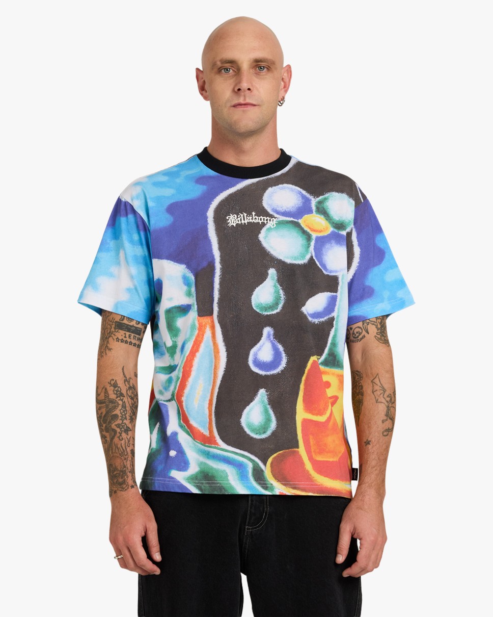 Mens Creed Flower T-Shirt