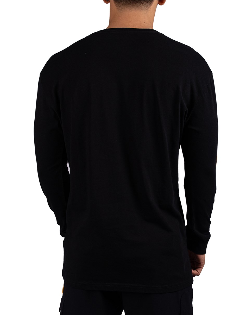 Mens On Fire Long Sleeve T-Shirt (KVJ0)
