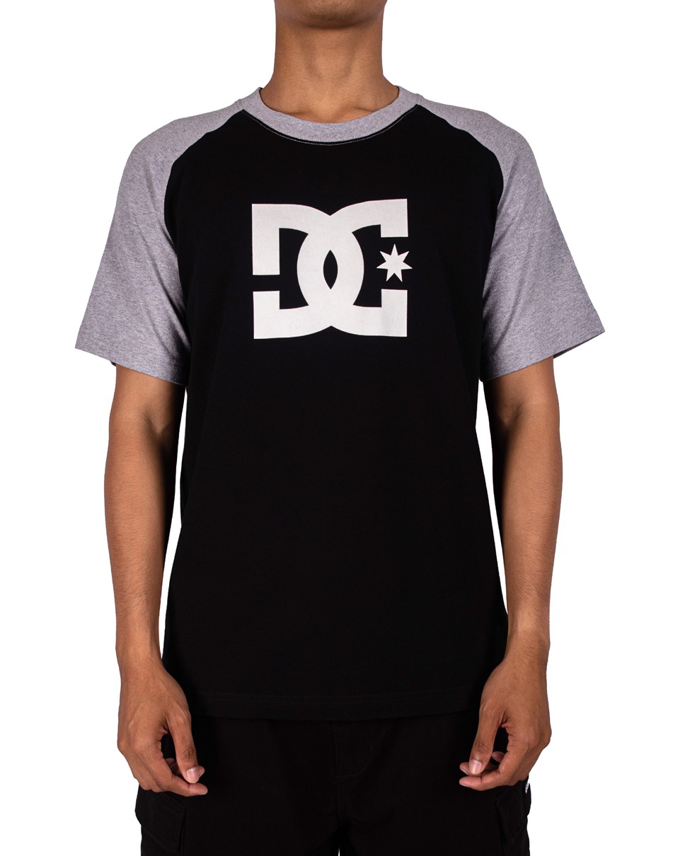 Mens DC Star Raglan Short Sleeve Tee (KVJ0)